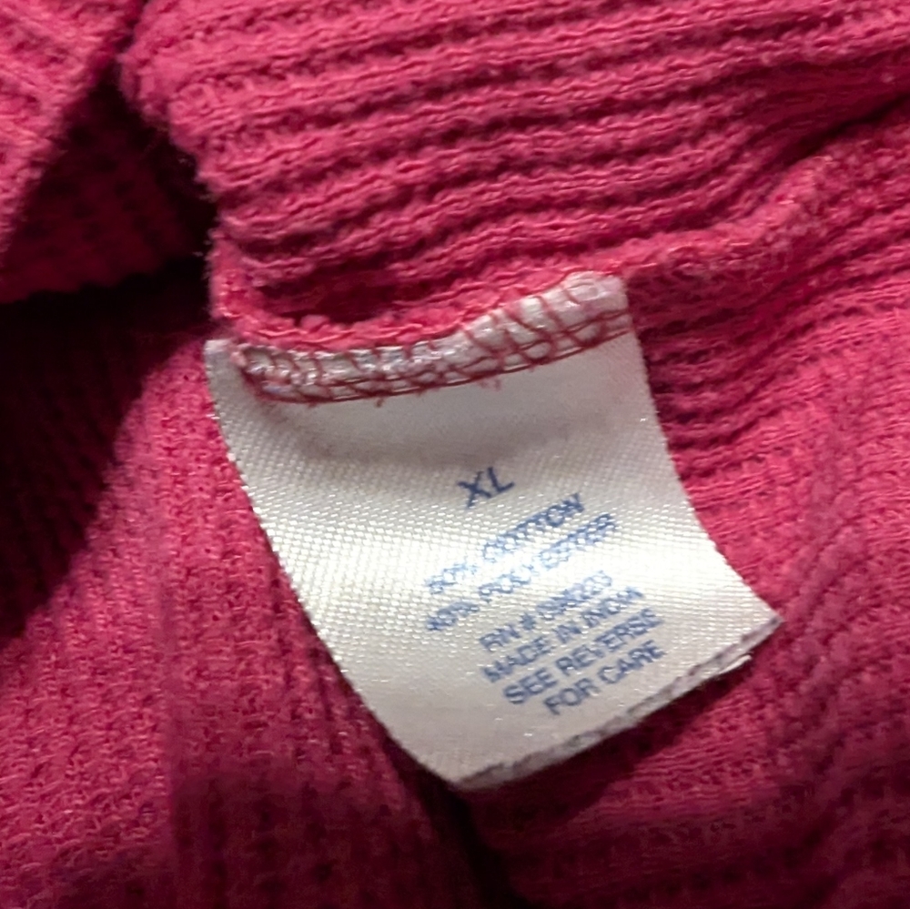MAGELLAN OUTDOORS Women's Long Sleeve Henley Thermal Waffle Top Size XL - Picture 5 of 7